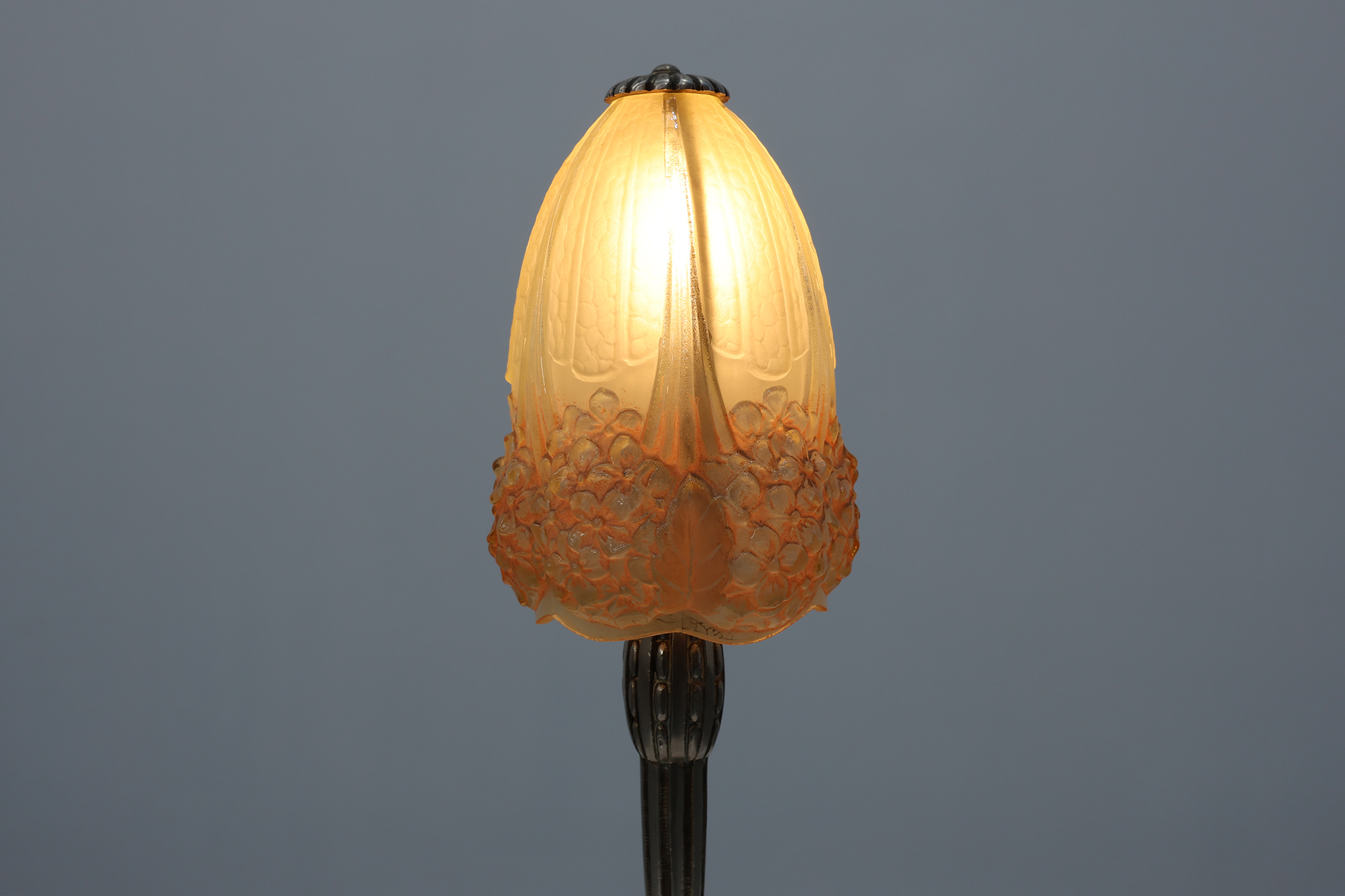 Art Nouveau Table Lamp by Muller Frères for Hettier & Vincent, France ca. 1910thumbnail
